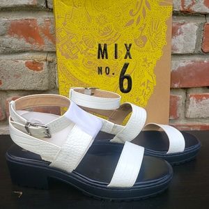 Ankle Strap White Sole Sandle Shoes Size 8 1/2